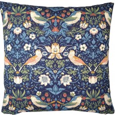 William Morris Gallery Navy Strawberry Thief Minor Cushions - Prices start for 2